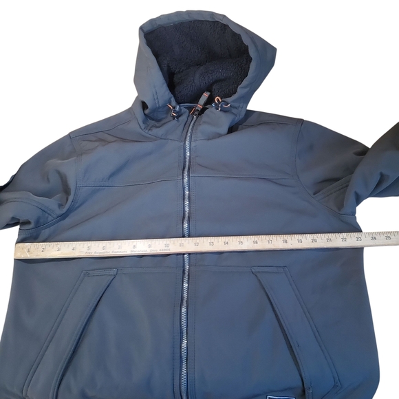 Hawke & Co Charcoal Hooded Windbreaker. MED. H103 - Picture 6 of 10